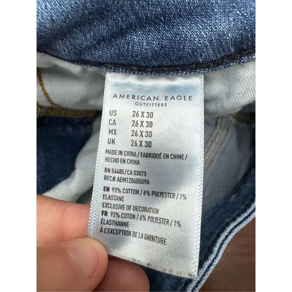 American Eagle Men’s Next Level Airflex Slim Straight Jeans Size 26x30